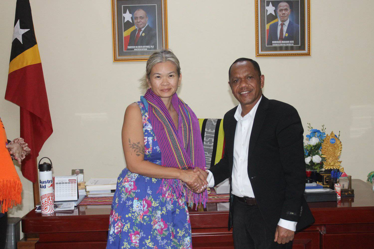 SEPC PARTILLA KONA-BA PREPARASAUN AUTORIDADE PROTEÇÃO CIVIL TIMOR-LESTE BA XEFI DELEGASAUN FORSA DEFEZA AUSTRALIA