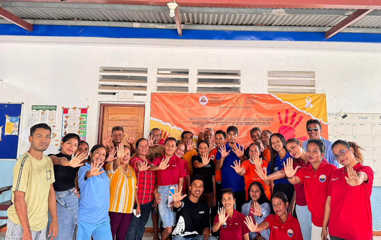 SEI HALA’O SOSIALIZASAUN KONA-BA PREVENSAUN VIOLÉNSIA BAZEIA BA JÉNERU IHA MUNISÍPIU BAUCAU