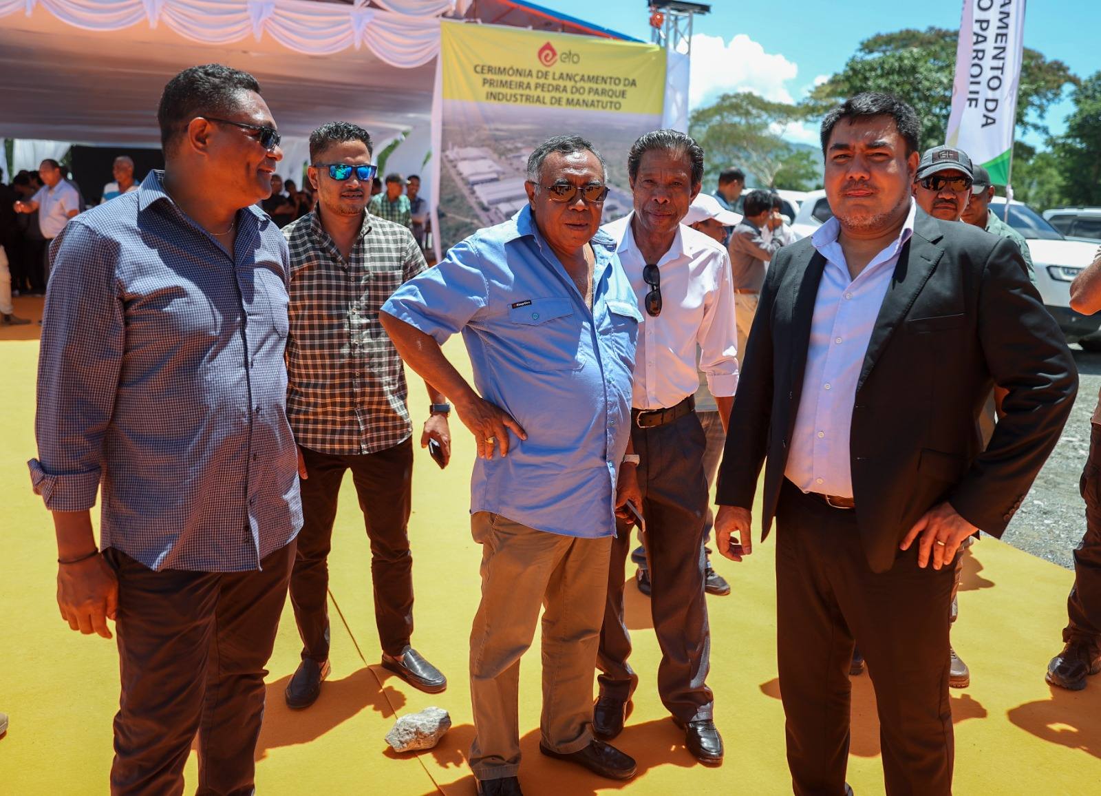 S.E.MINISTRU PLANIAMENTU NO INVESTIMENTU ESTRATÉJIKU, ENG.GASTÃO FRANCISCO DE SOUSA, PARTISIPA SEREMÓNIA LANSAMENTU FATUK DAHULUK PARKE INDUSTRIA IHA MANATUTU.