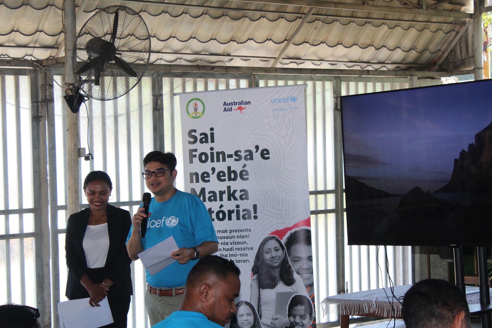 Ministériu Juventude, Desportu, Arte no Kultura (MJDAK) ho apoiu hosi UNICEF, horiseik iha Dili, kontinua ho sesaun sensibilizasaun hanesan parte husi Kampana Partisipasaun Sivika ba Adolesenti.