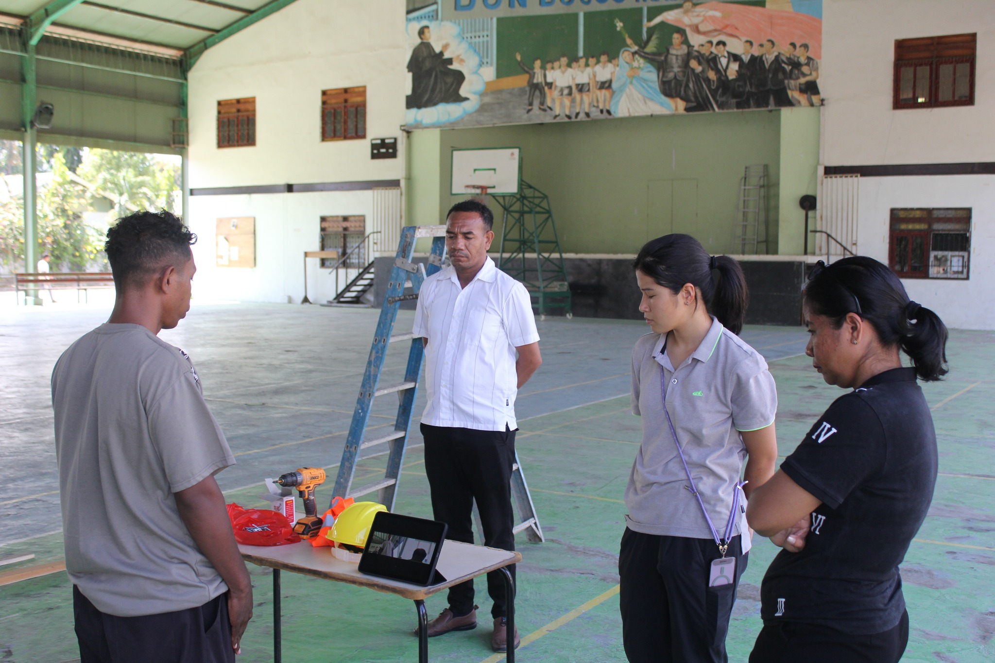 Dili, loron 5 fulan Novembru, tinan 2025, Sekretária Estadu ba Formasaun Profissional no Empregu, liu husi Diresaun Nasional Empregu Estranjeiru. Nebe’e servisu hamutuk ho PMLJ (Programa Mobilidade Laboral Japaun) halao teste