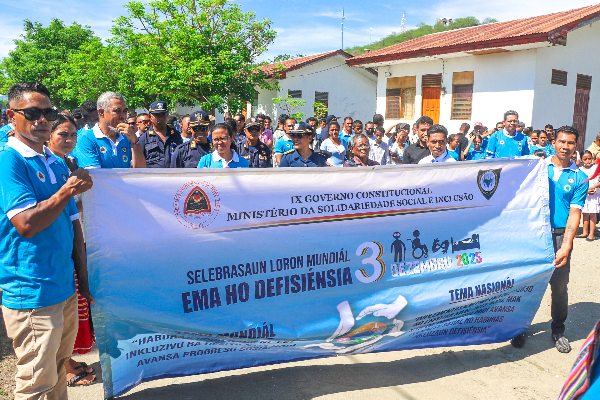 S.E SEKRETÁRIA ESTADU BA IGUALDADE-SEI, HANESAN INTERINA MINISTRA SOLIDARIDADE SOSIÁL NO INKLUSAUN (MSSI), SELEBRA LORON MUNDIÁL DIFISIÉNSIA HAMUTUK HO MALU DIFISIÉNSIA SIRA IHA MUNISIPIU MANATUTU, OHIN