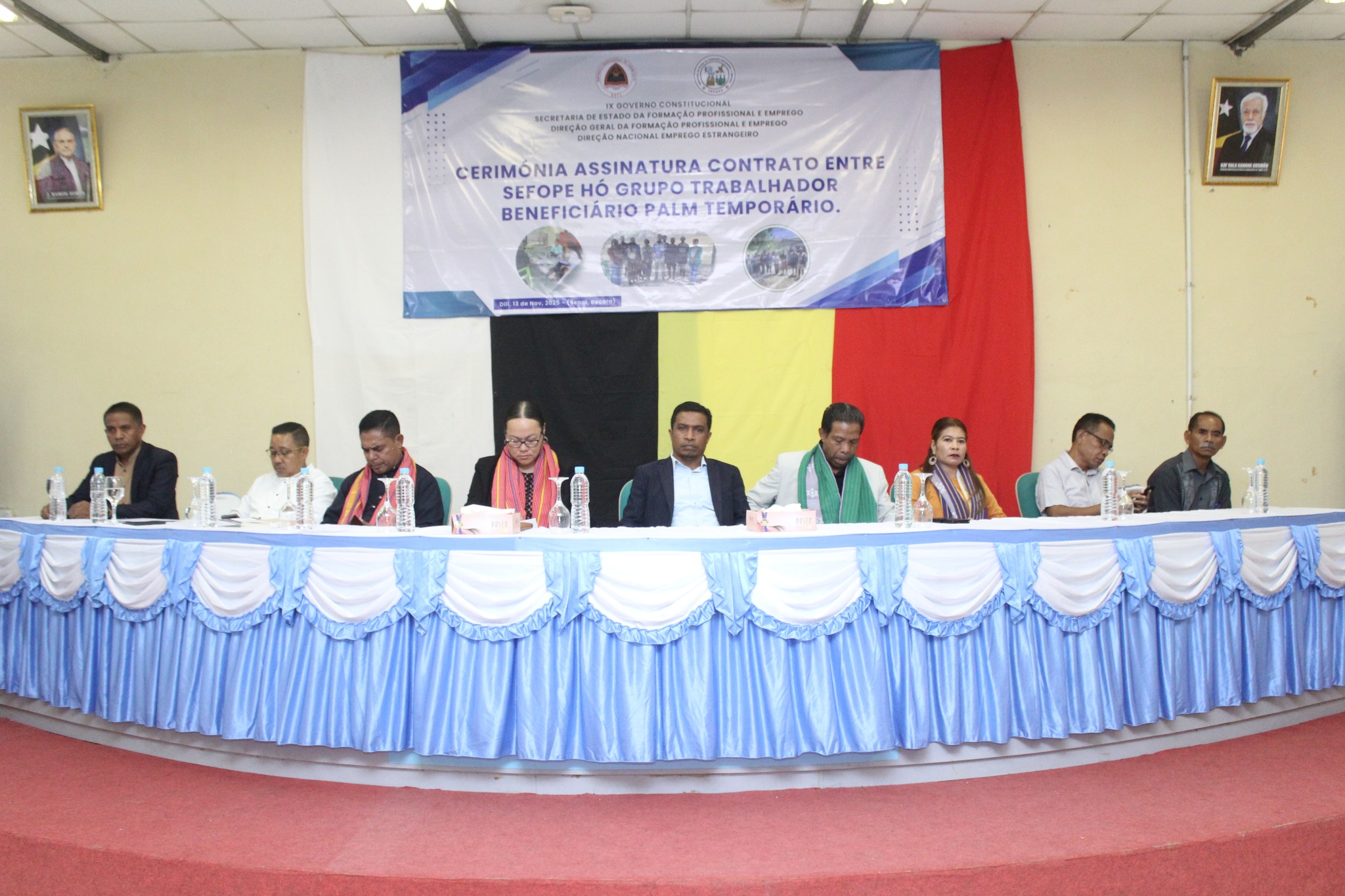 𝗦𝗲𝗿𝗶𝗺𝗼́𝗻𝗶𝗮 𝗮𝘀𝗶𝗻𝗮 𝗸𝗼𝗻𝘁𝗿𝗮𝘁𝘂 𝗲𝗻𝘁𝗿𝗲 𝗦𝗘𝗙𝗢𝗣𝗘 𝗵𝗼 𝗚𝗿𝘂𝗽𝘂 𝗧𝗿𝗮𝗯𝗮𝗹𝗹𝗮𝗱𝗼́𝗿 𝗕𝗲𝗻𝗲𝗳𝗶𝘀𝗶𝗮́𝗿𝗶𝘂 𝗣𝗔𝗟𝗠 𝗧𝗲𝗺𝗽𝗼𝗿𝗮́𝗿𝗶𝘂.