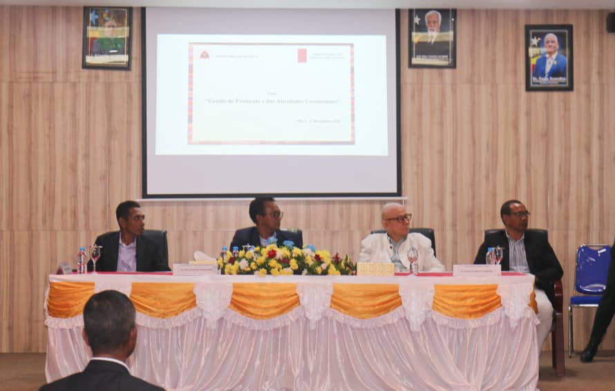 MINISTRU JUSTISA ENSERA FORMASAUN KONA-BA JESTAUN PROTOKOLU BA ATIVIDADE SERIMONIA